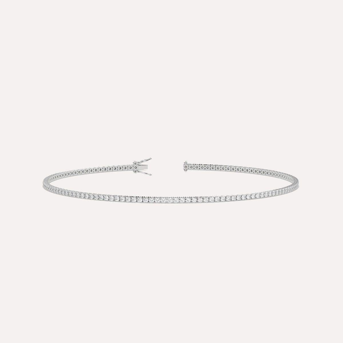 1 carat Diamond Tennis Bracelet Natural Diamond White Gold