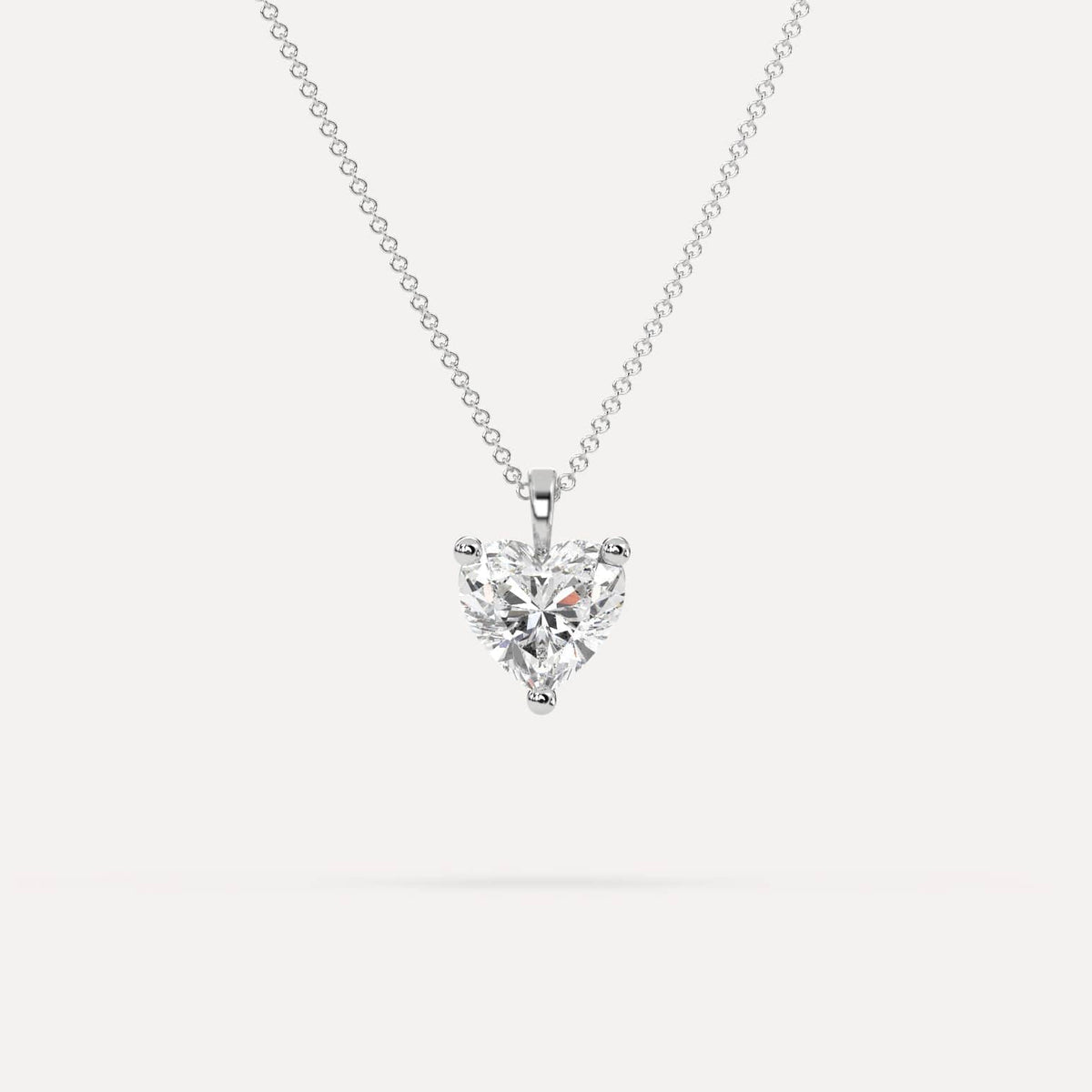 Large Diamond Necklace: Carat Heart Pendant Shiree Odiz