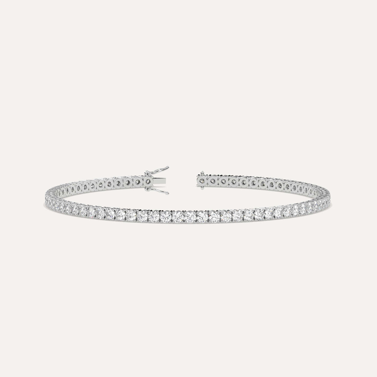 4 carat Diamond Tennis Bracelet Natural Diamond White Gold