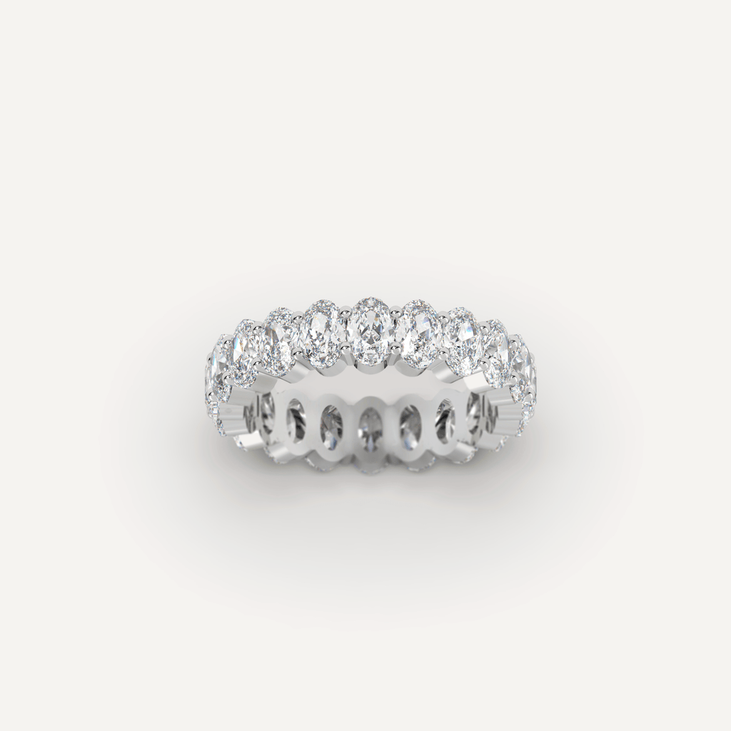 Full Eternity Ring with Oval Cut Diamonds