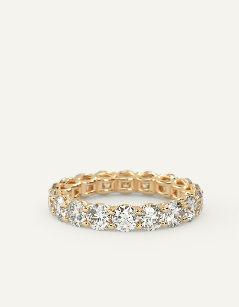 Lab Grown Diamond Eternity Band in Yellow Gold Ring