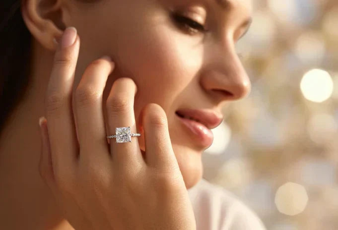 Ring with Princess Cut Diamond