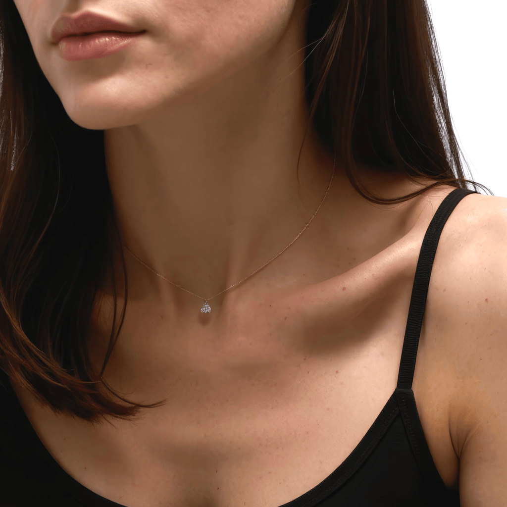 1 2 carat floating heart diamond necklace