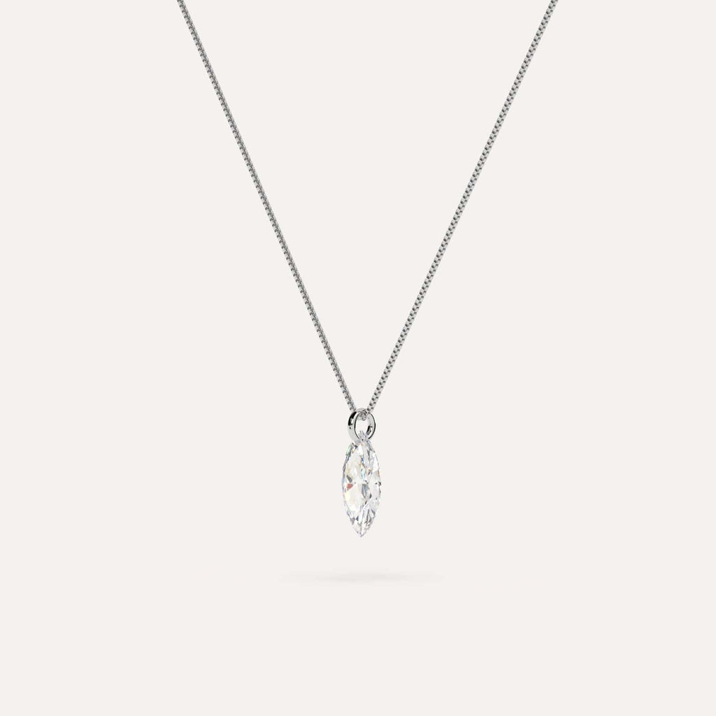1 2 carat floating marquise diamond necklace