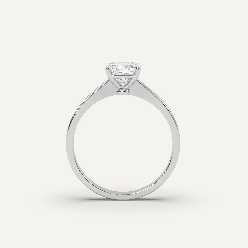 1 Carat Cushion Cut Engagement Ring In 950 Platinum