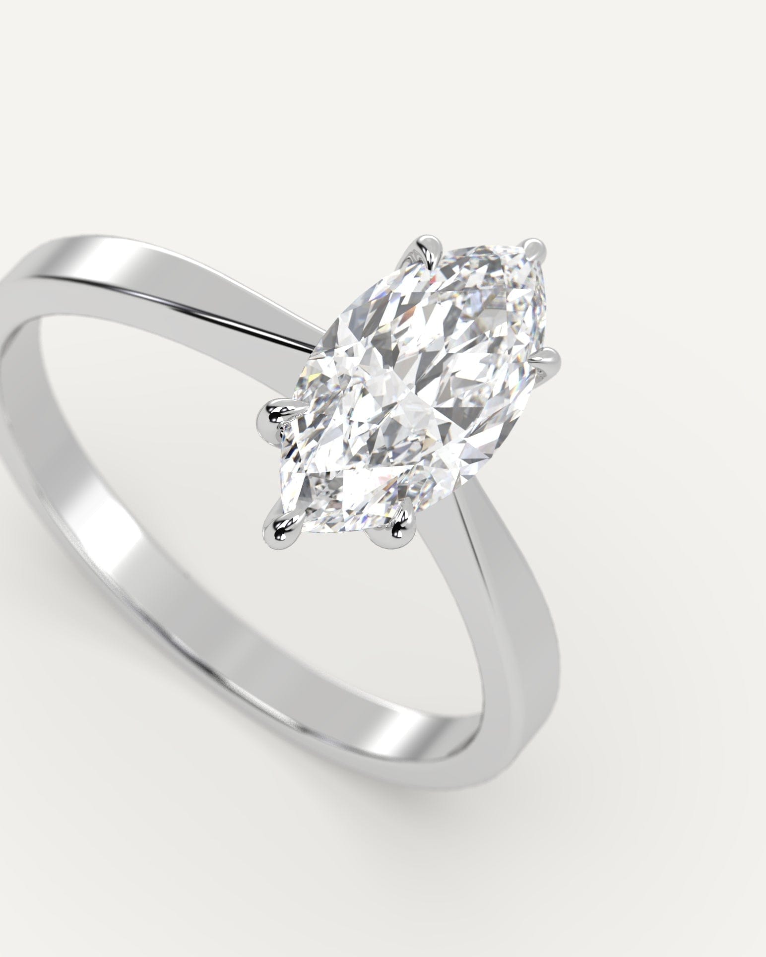 1 Carat Diamond Ring Marquise Cut Platinum Buy Now