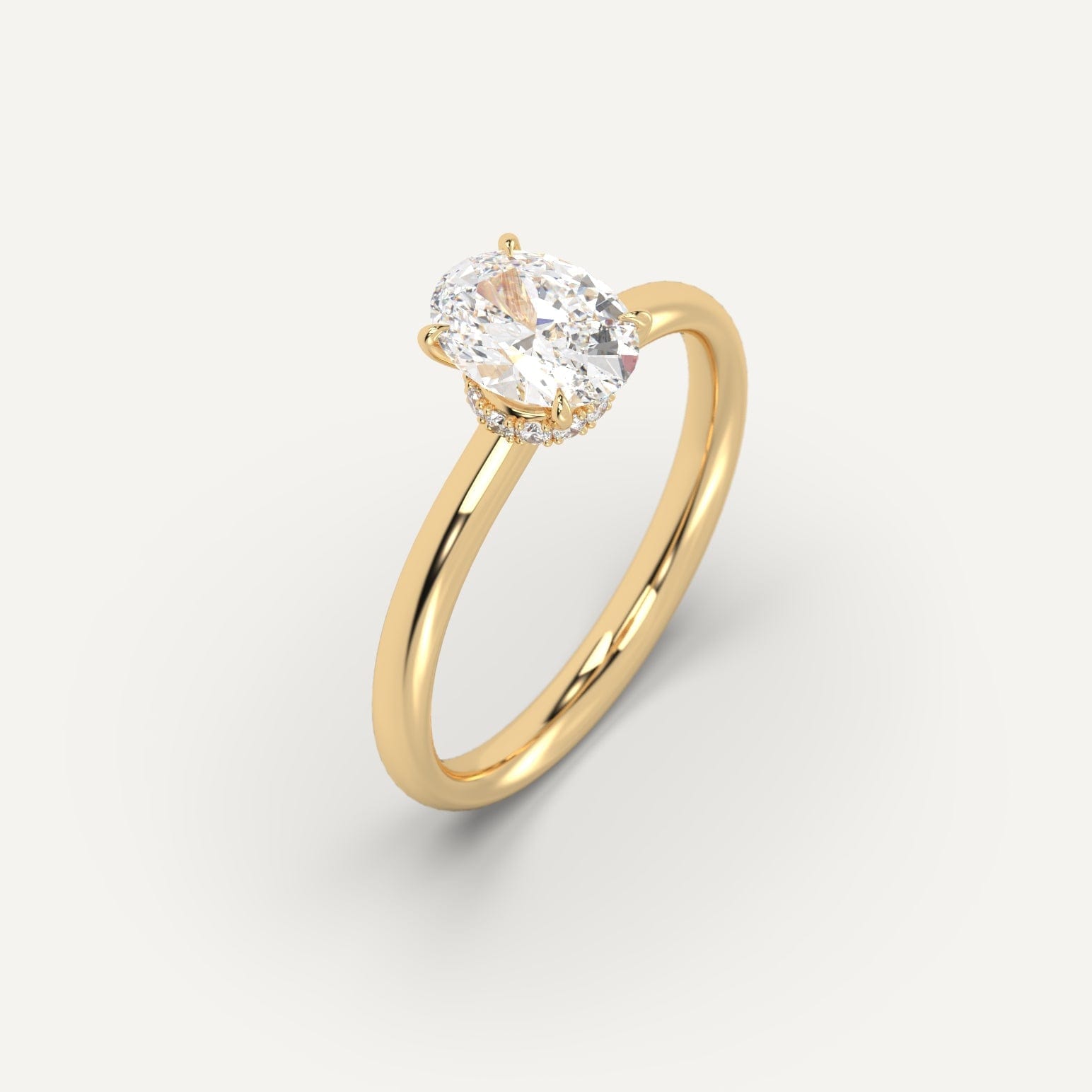 carat Oval Cut Diamond Ring - Main Image