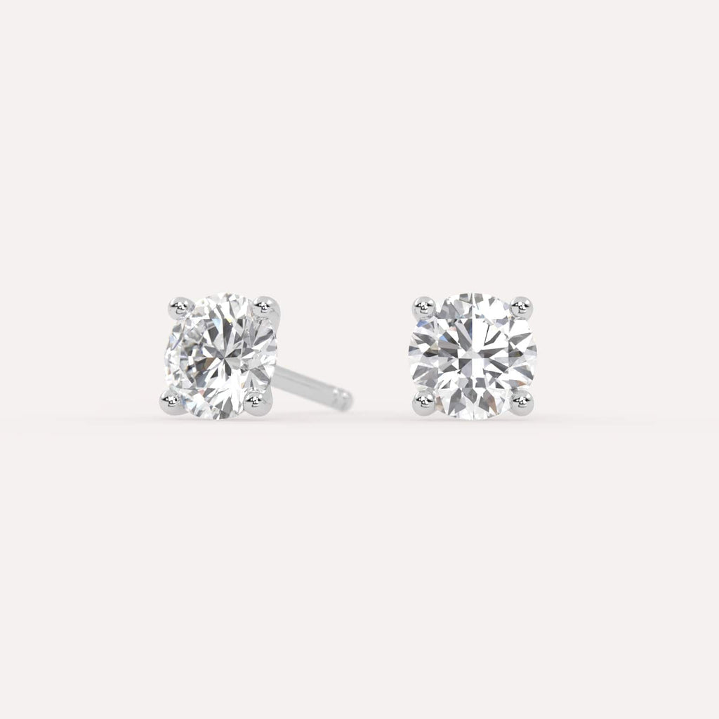 1 carat total diamond stud earrings