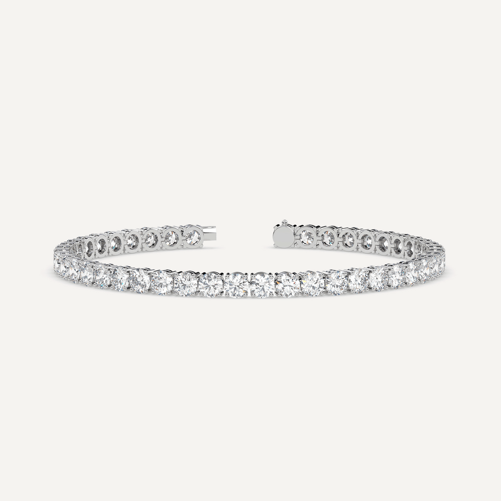 10-Carat VS VVS Diamond Tennis Bracelet in 14K White Gold