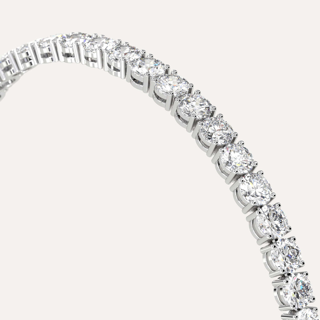 white gold tennis bracelets with 10 carat round diamonds