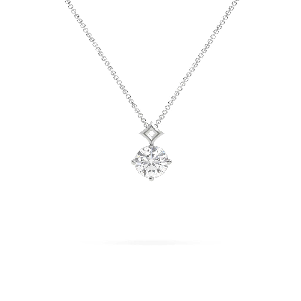 2.00 carat Star Lab Diamond Solitaire Pendant