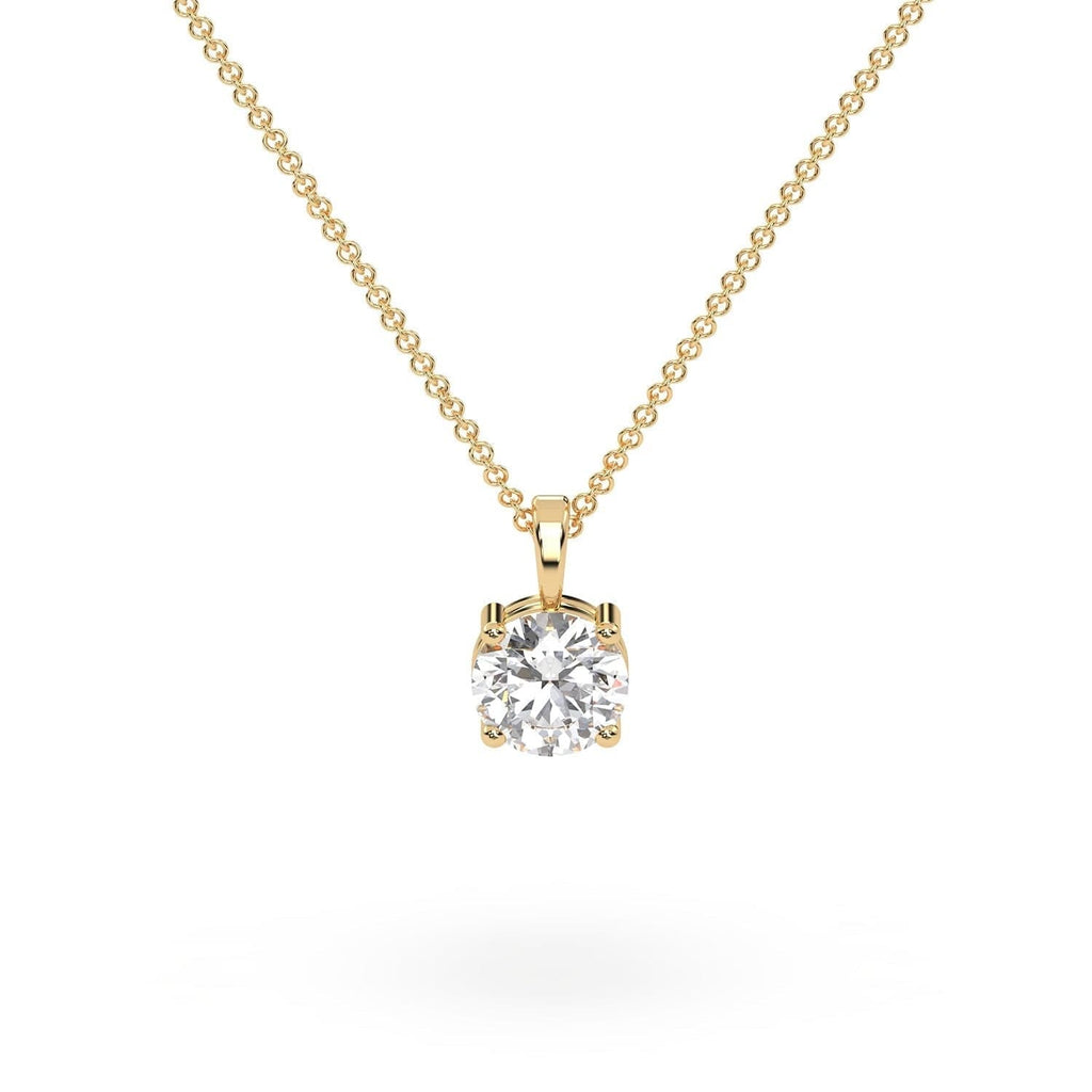 2.50 carat Minimalist Lab Diamond Pendant