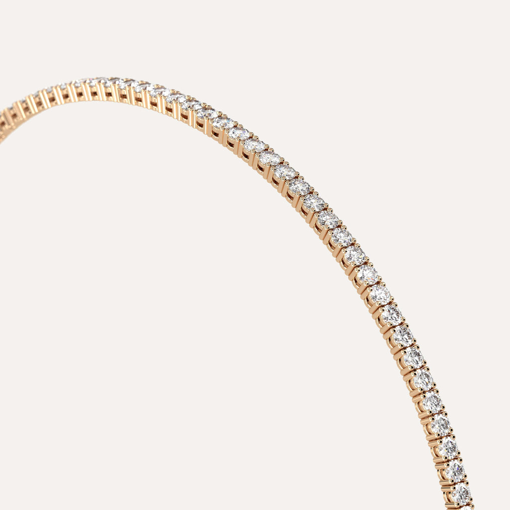 yellow gold tennis bracelets with 2 carat round diamonds