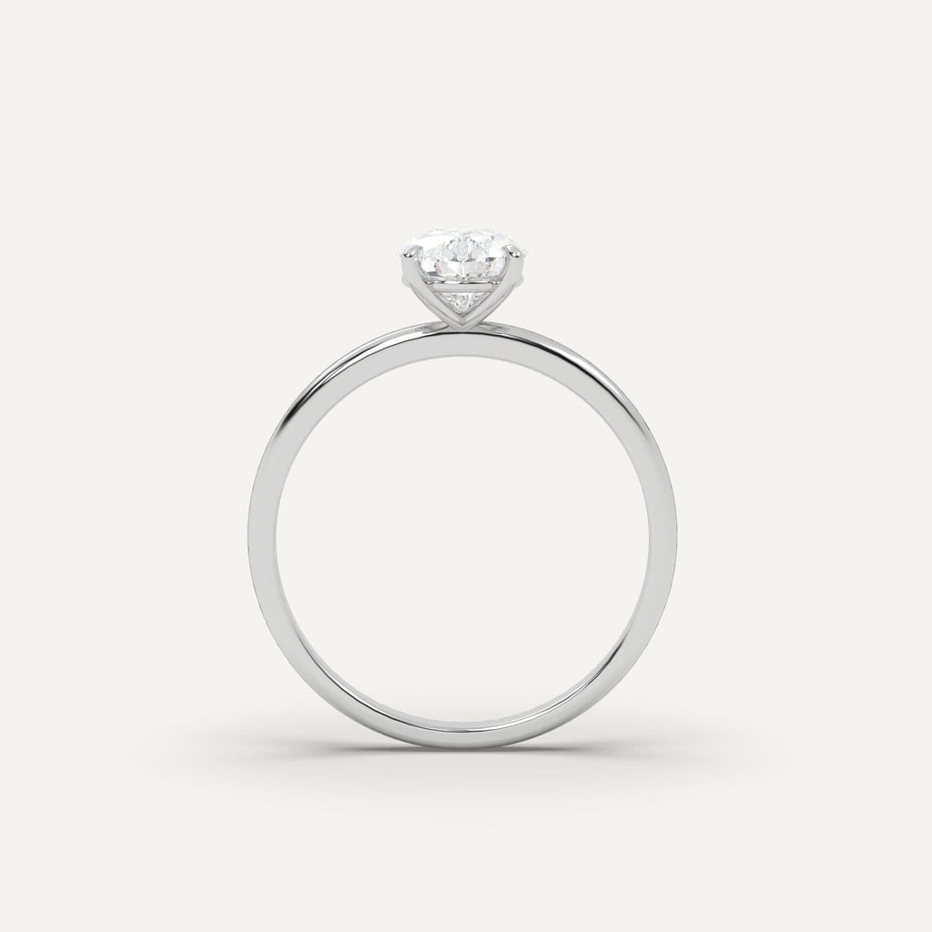 2 Carat Pear Cut Engagement Ring In 950 Platinum