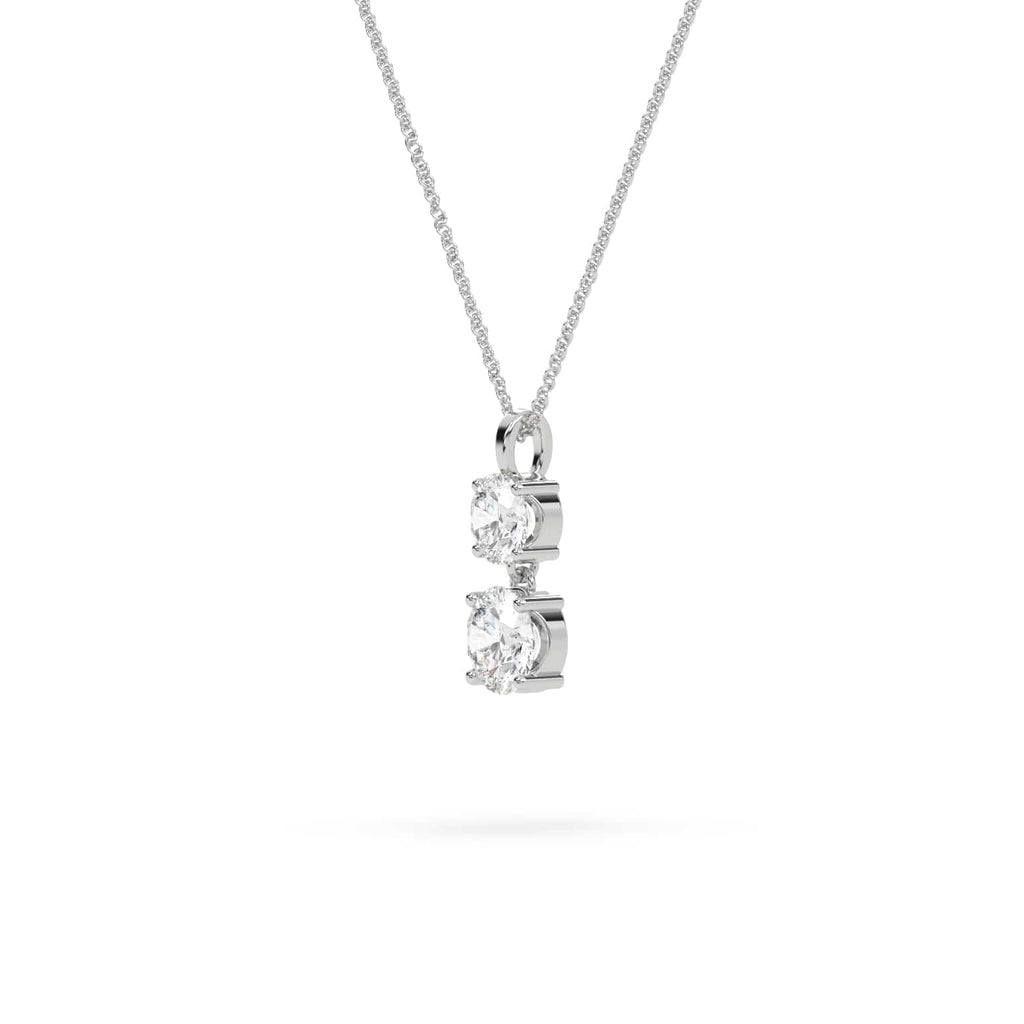 3.50 carat Lab Diamond Drop Pendant Necklace