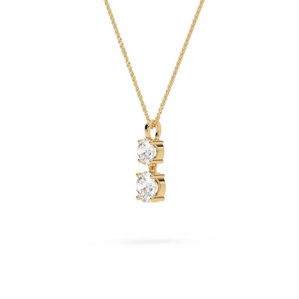 3.50 carat Lab Diamond Drop Pendant Necklace