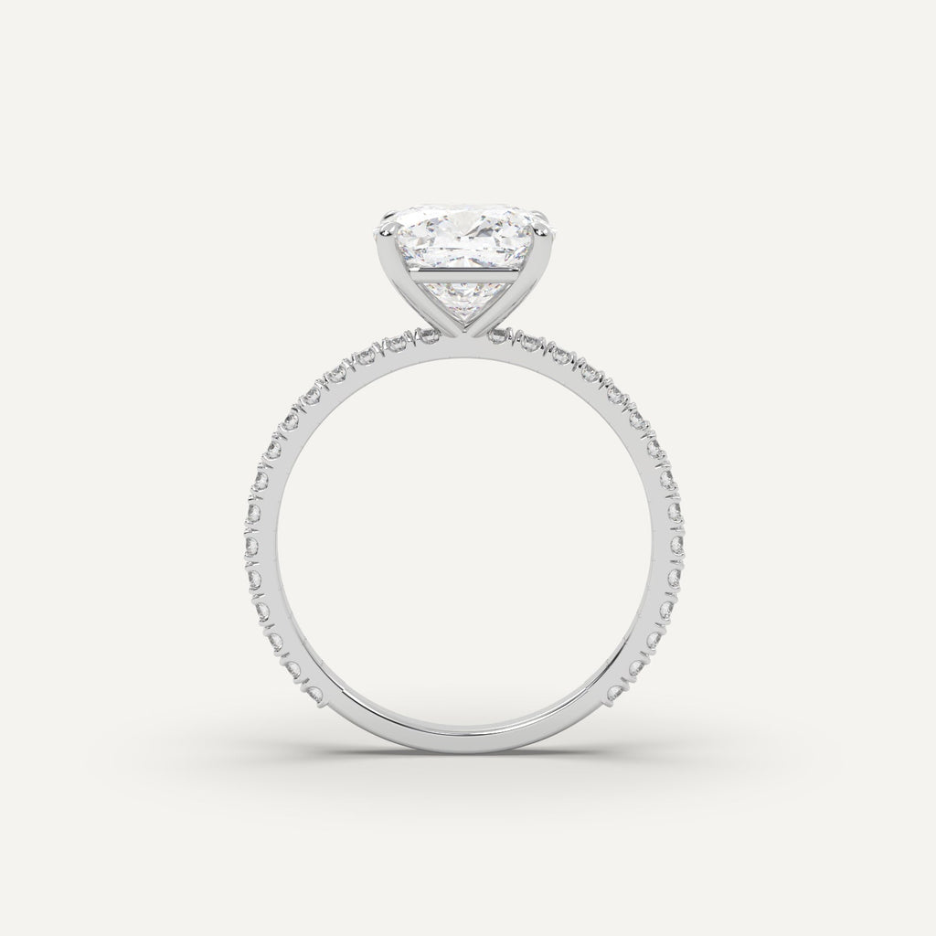3 Carat Cushion Cut Engagement Ring In 950 Platinum