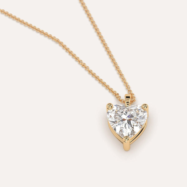 carat Heart Diamond Pendant Necklace