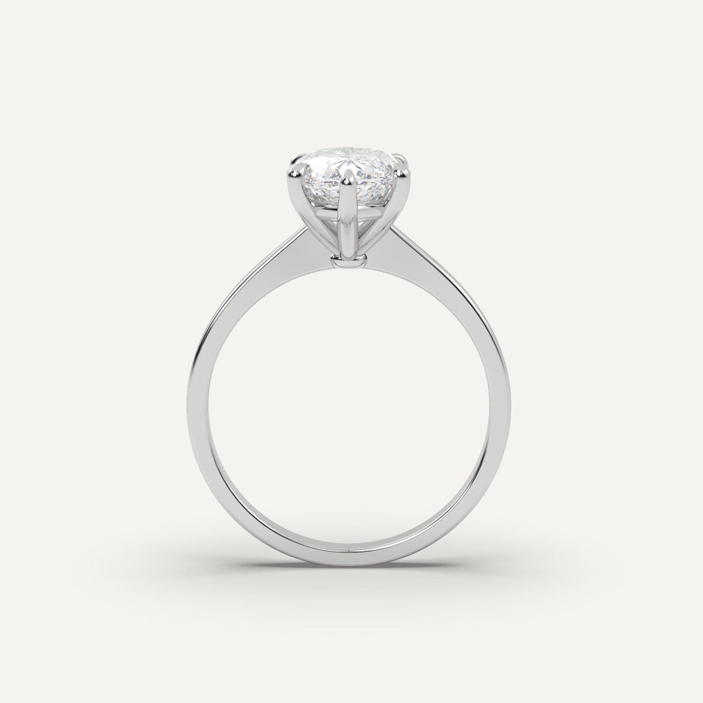 3 Carat Marquise Cut Engagement Ring In Platinum