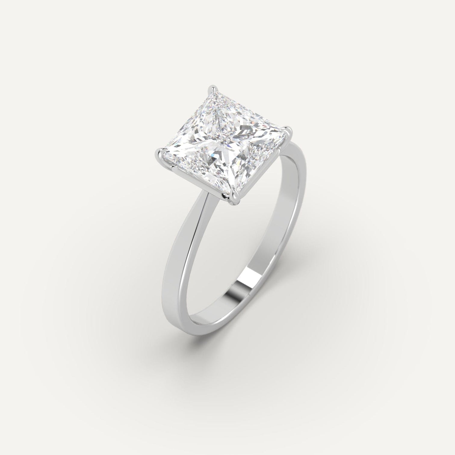 3 Carat Engagement Ring Princess Cut White Gold 2025 Shiree Odiz