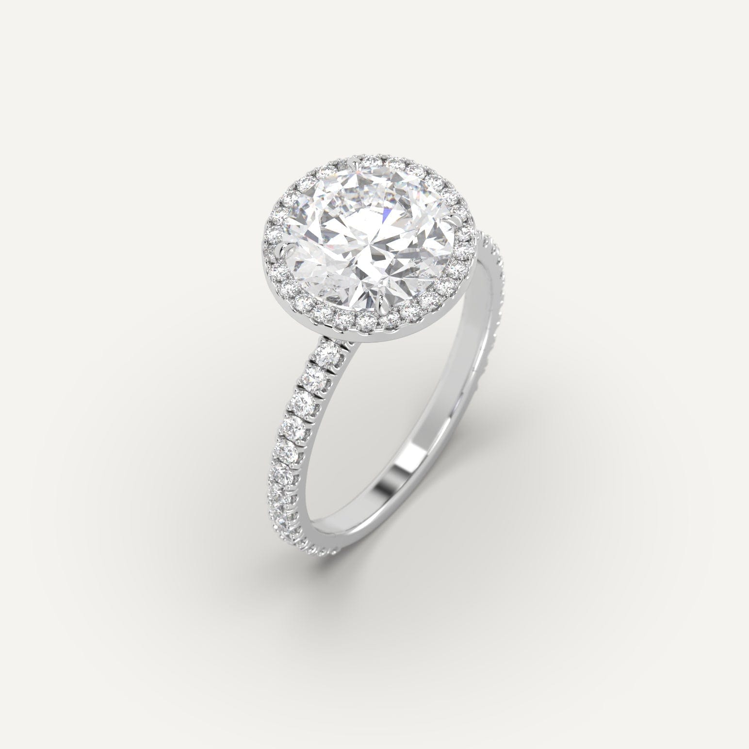 carat Round Cut Diamond Ring - Main Image