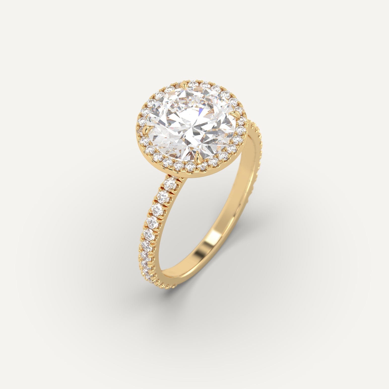 carat Round Cut Diamond Ring - Main Image