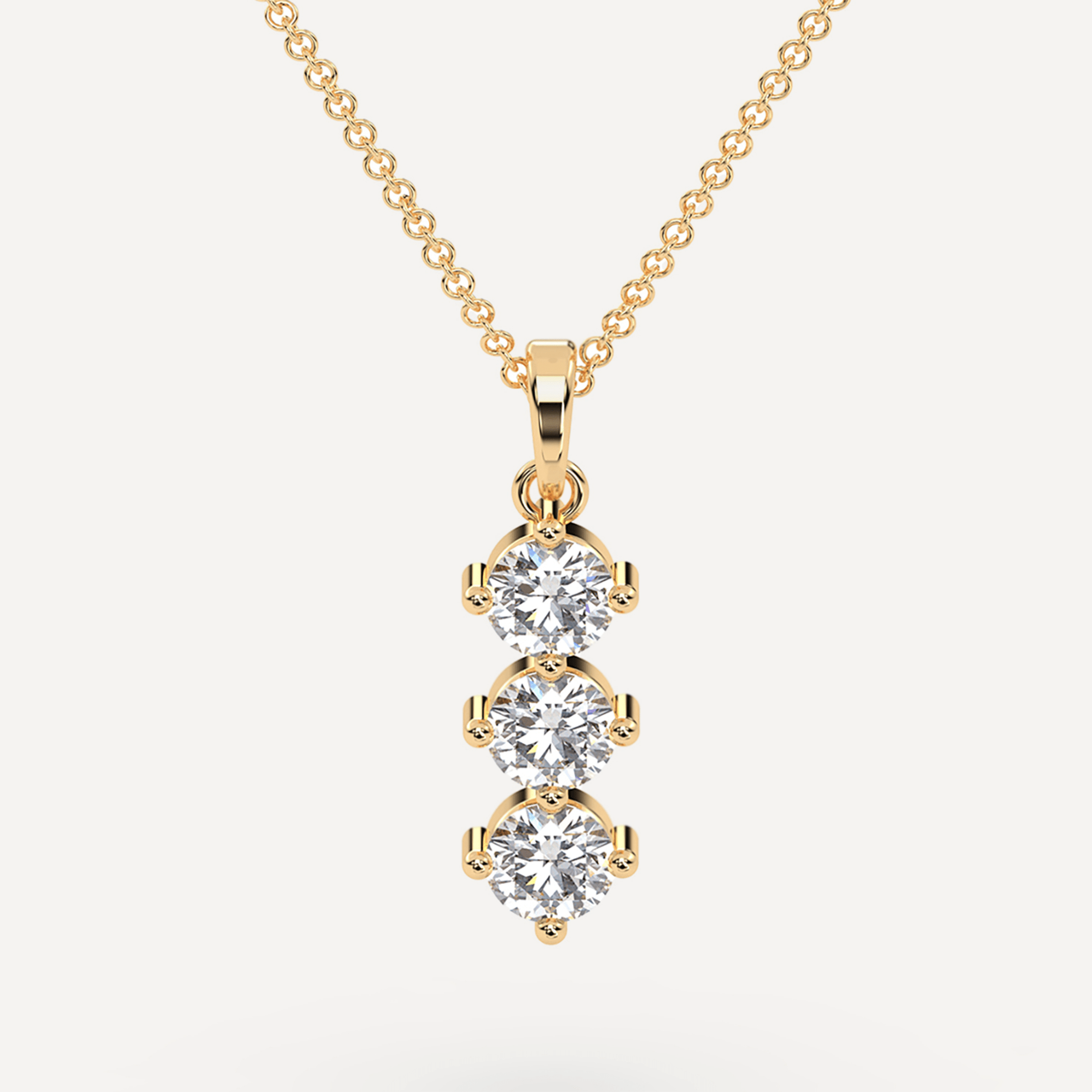 Trio Circlet Diamond Pendant