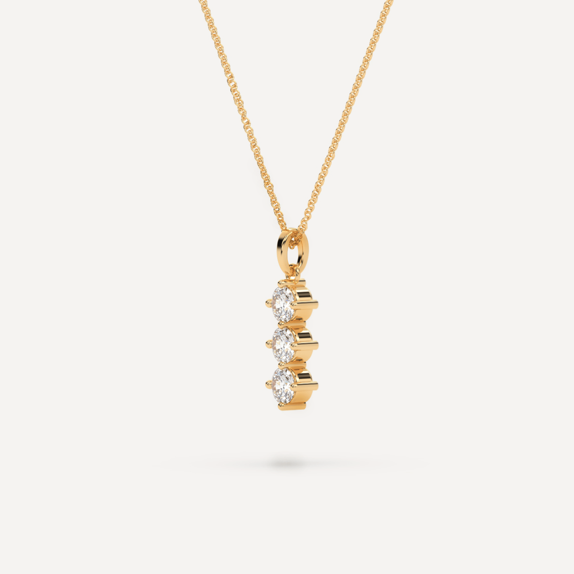 Trilogy diamond pendant necklace Clearance