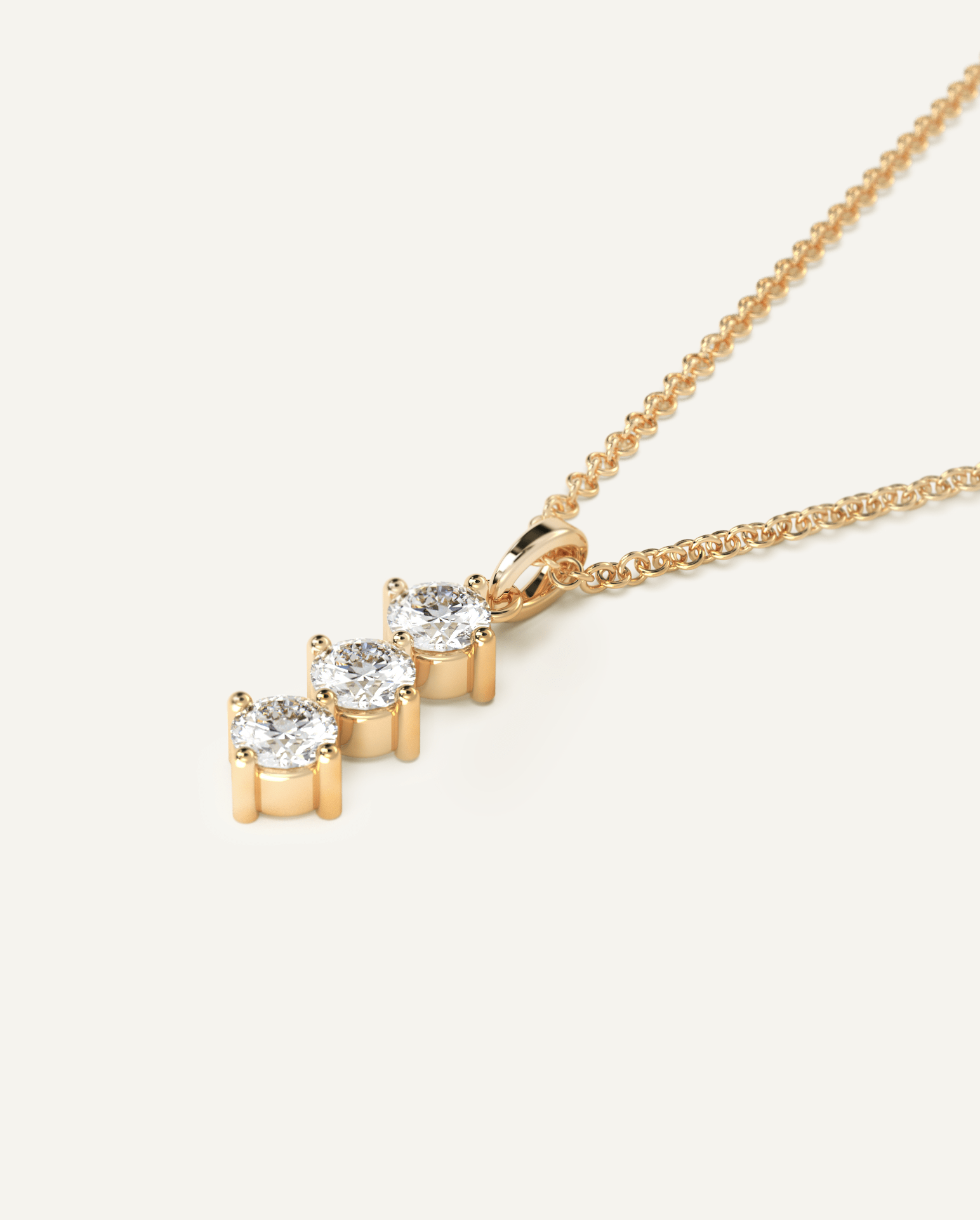 Icon | Three Stone Diamond Necklace | Graff