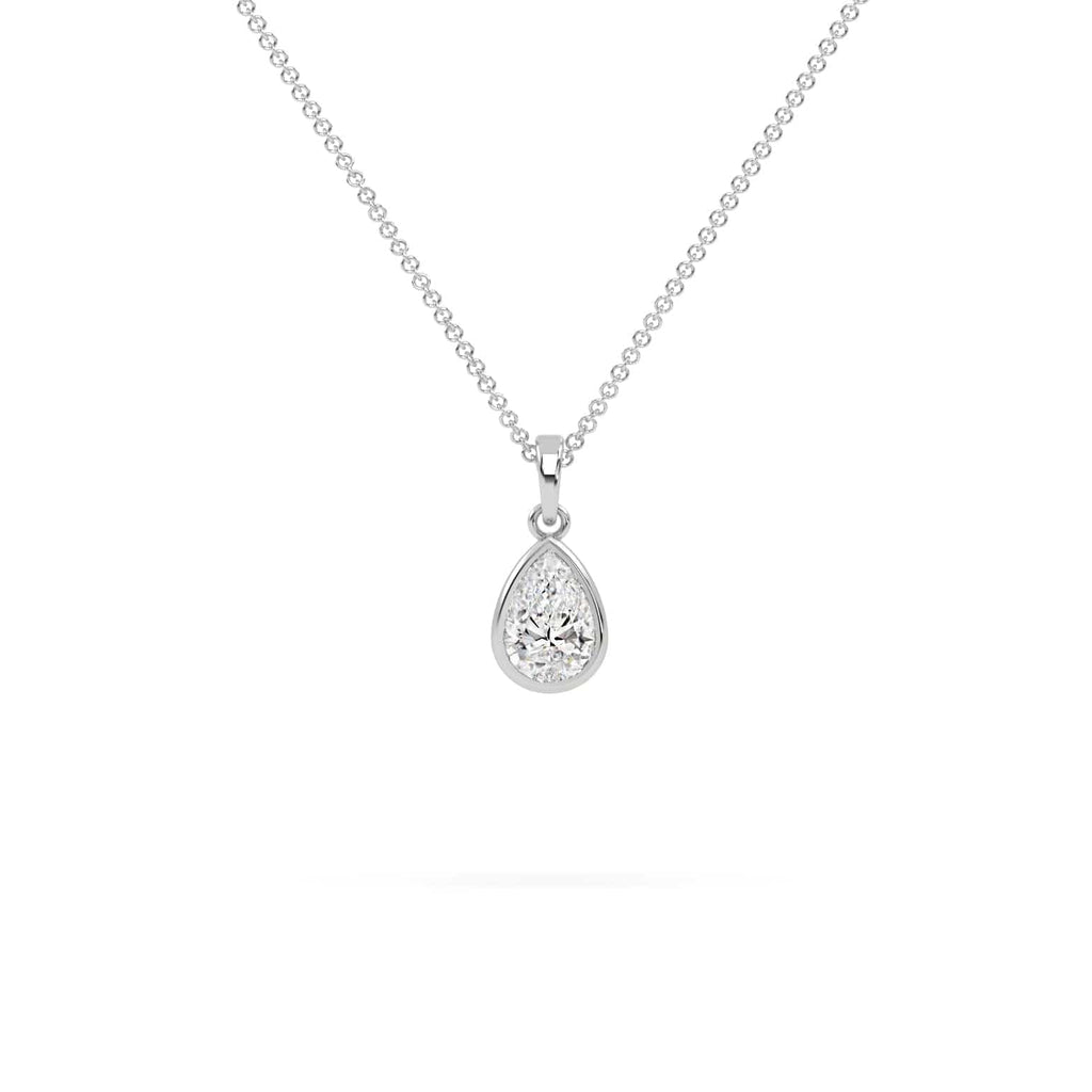 4 carat Teardrop Lab Diamond Pendant