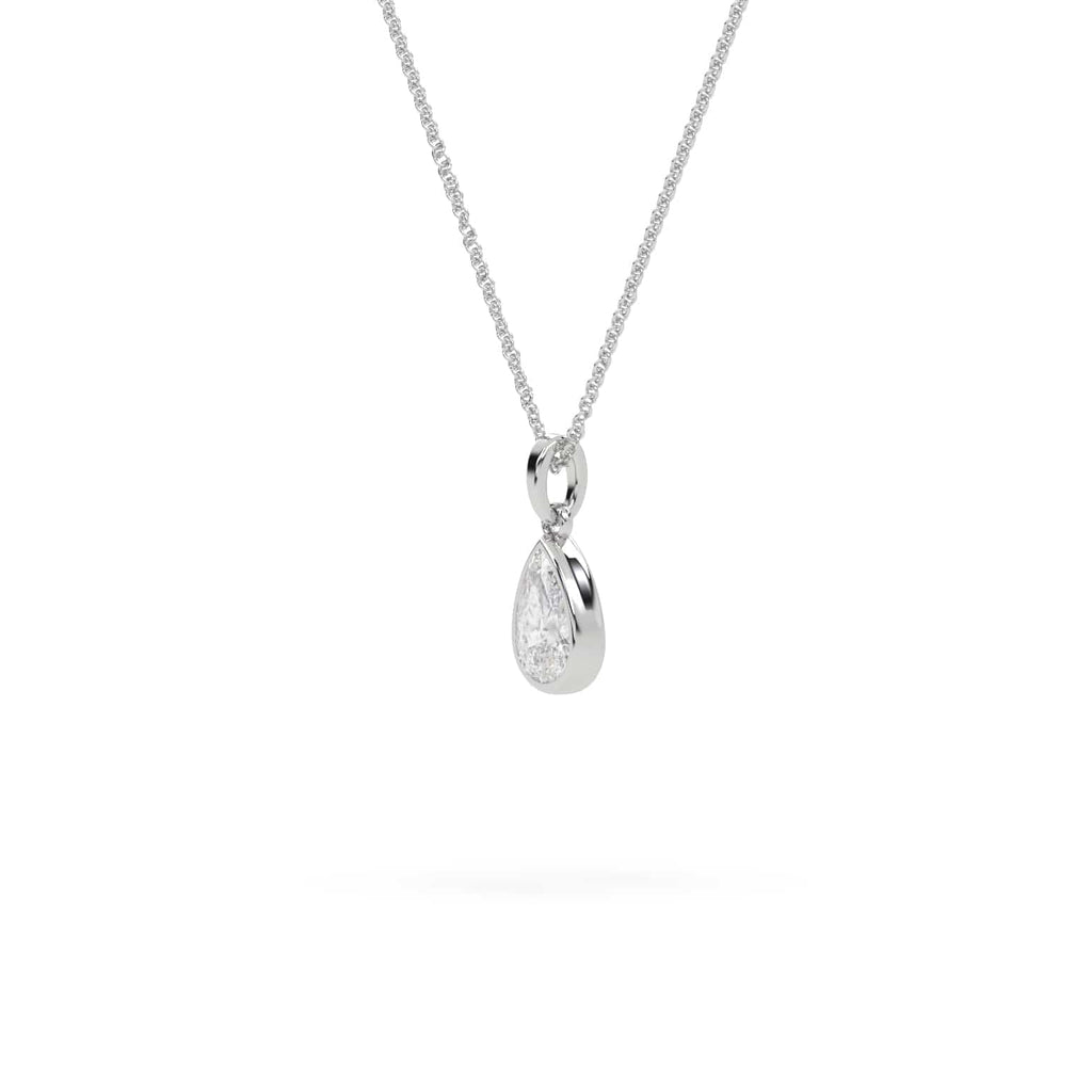 4 carat Teardrop Lab Diamond Pendant