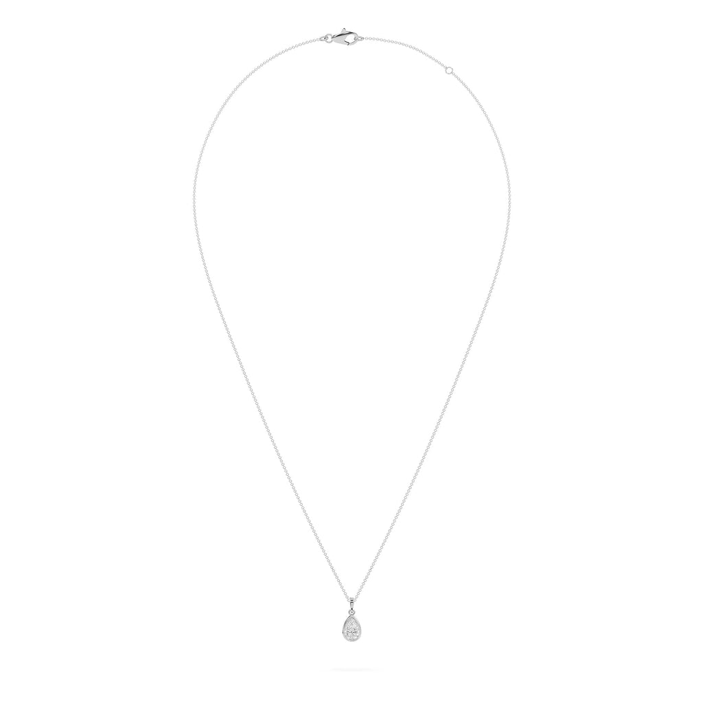 4 carat Teardrop Lab Diamond Pendant