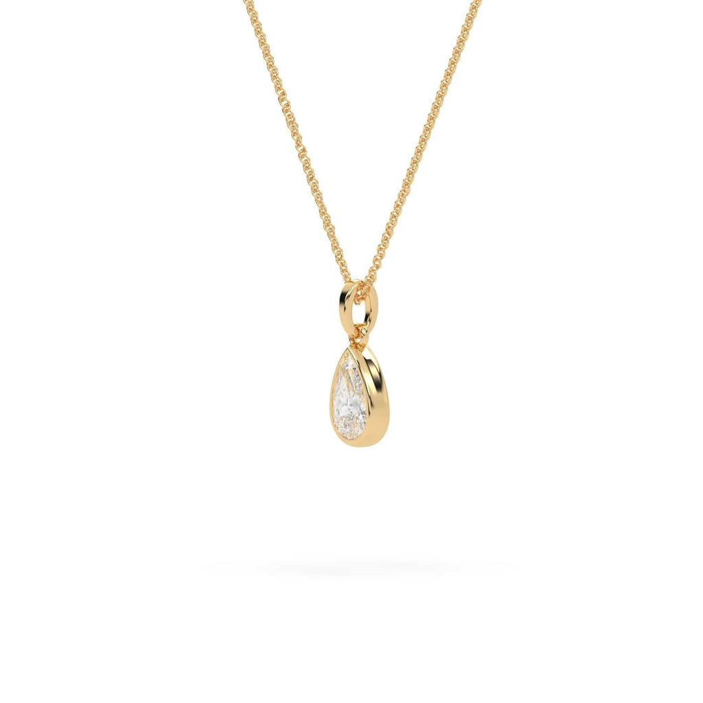 4 carat Teardrop Lab Diamond Pendant