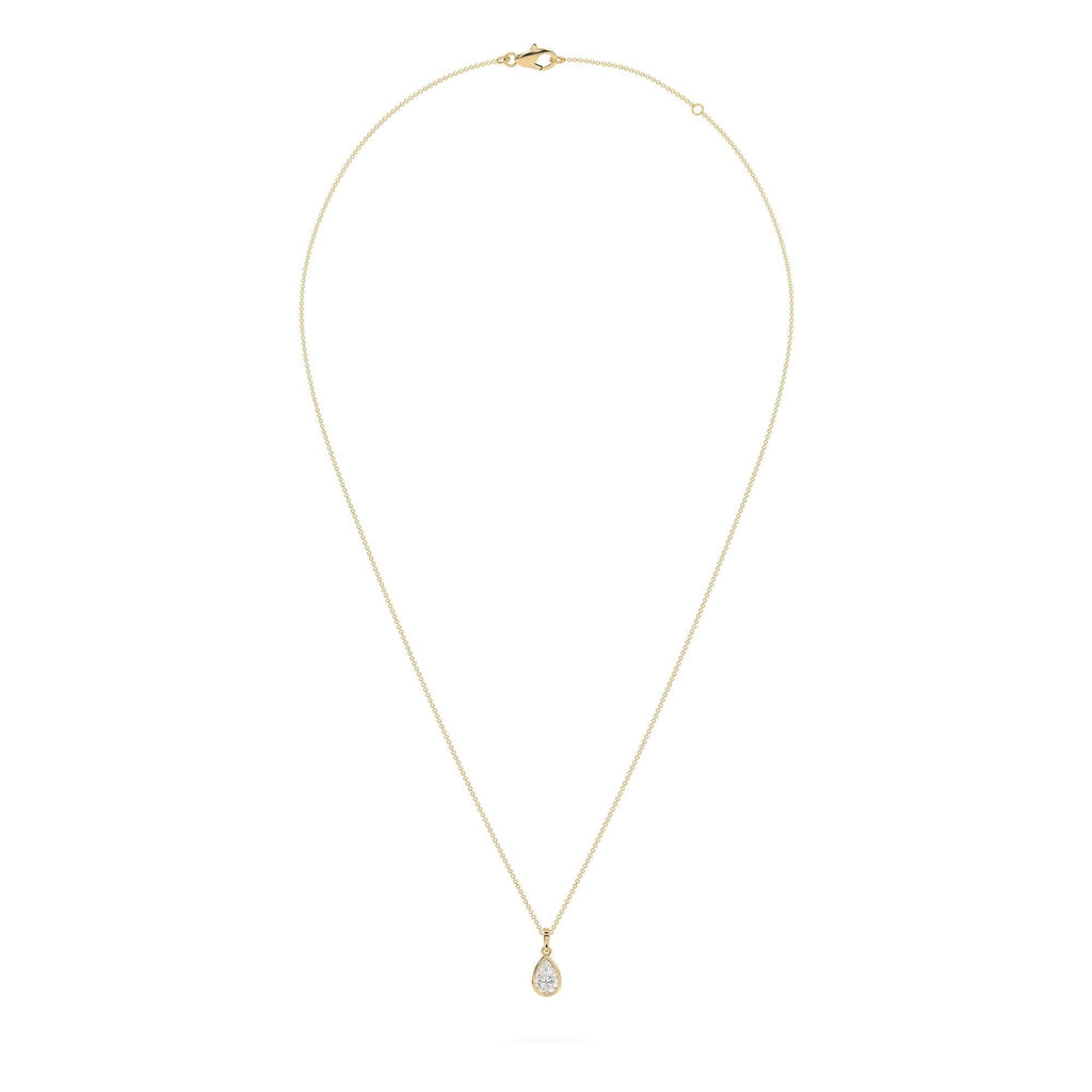 4 carat Teardrop Lab Diamond Pendant
