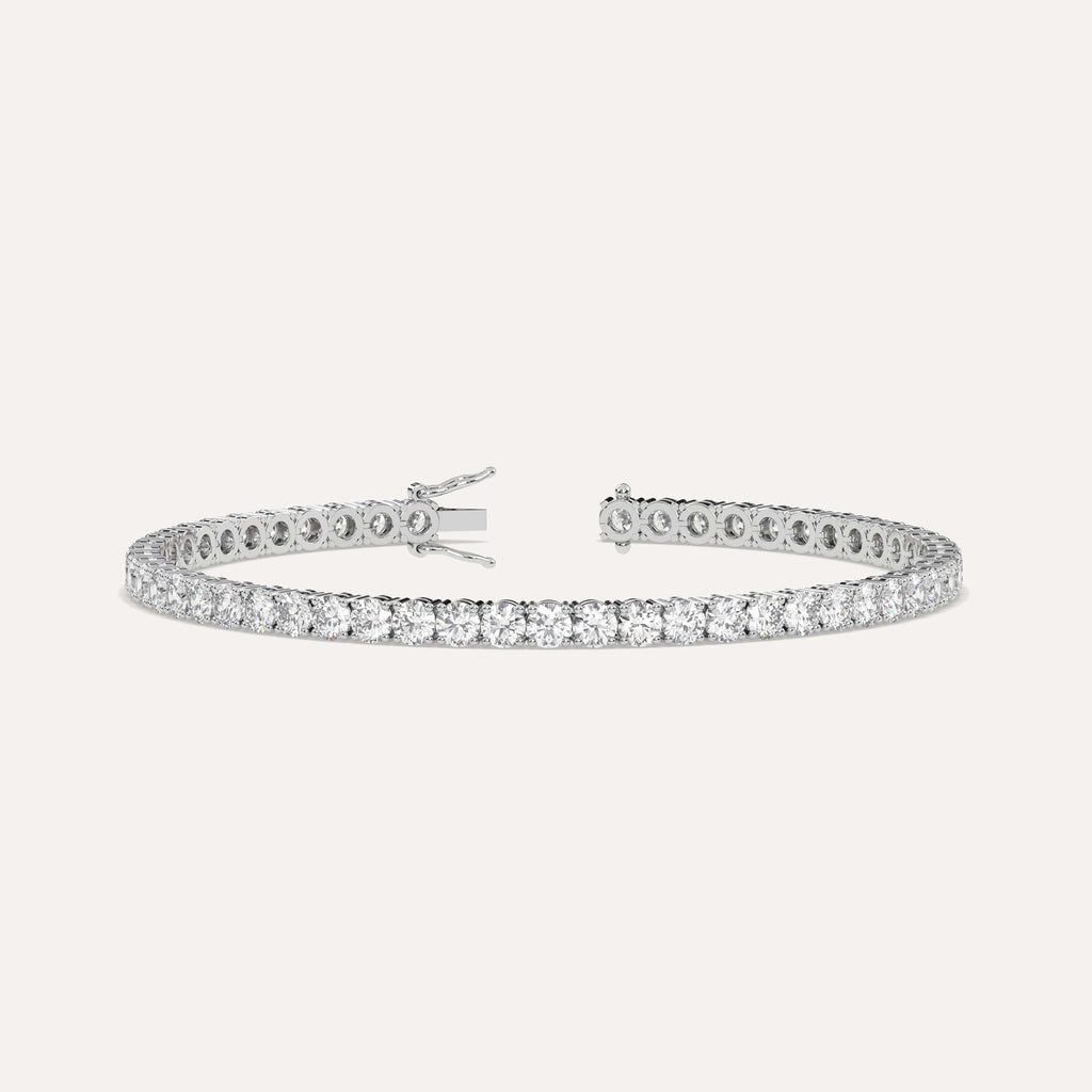 7 carat diamond tennis bracelet in 14K white gold