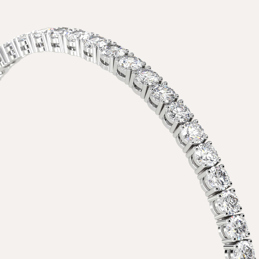 white gold tennis bracelets with 8 carat round diamonds