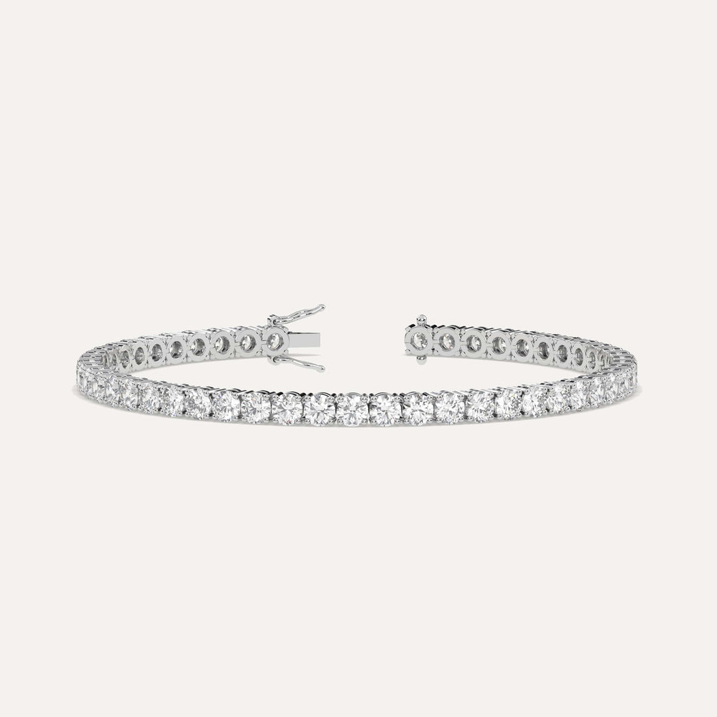 8 carat diamond tennis bracelet in 14K white gold