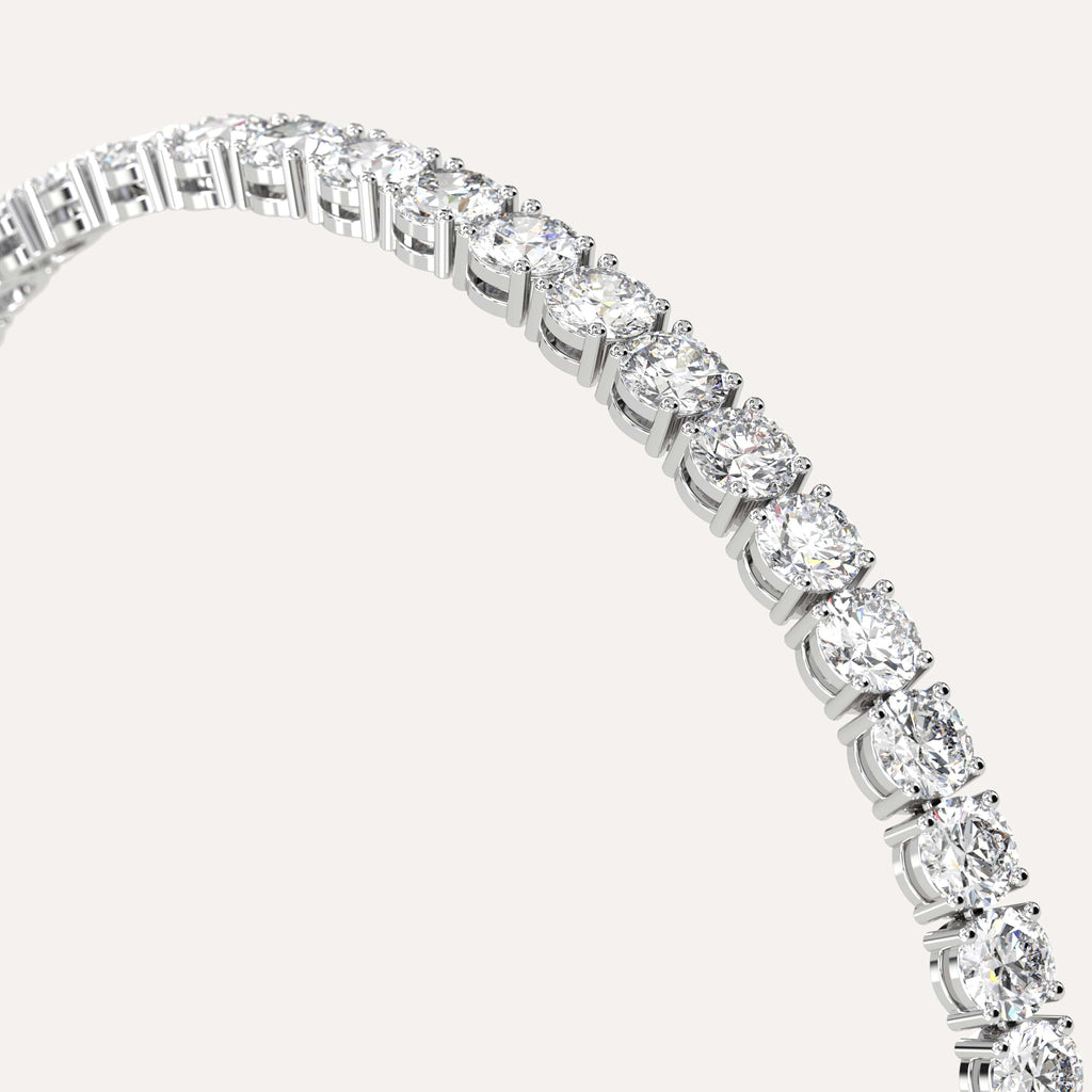 white gold tennis bracelets with 9 carat round diamonds