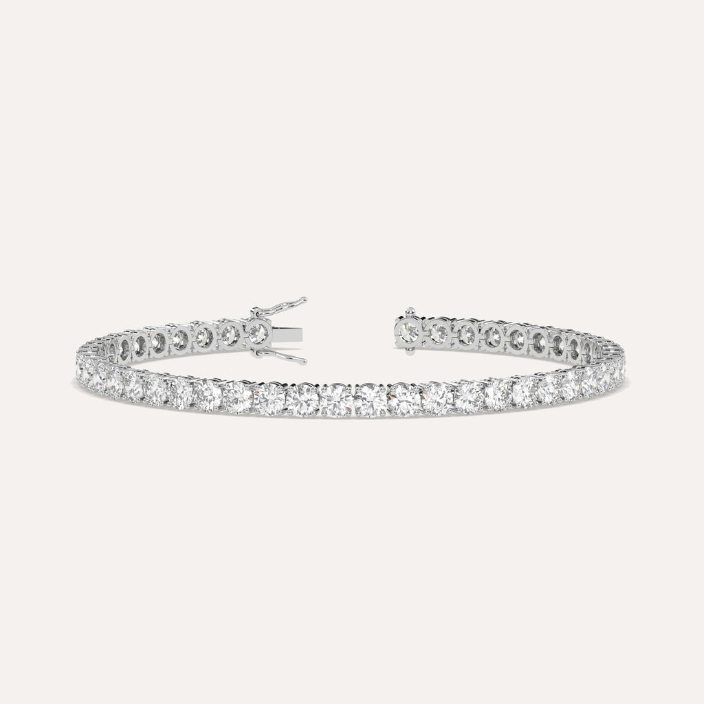 9 carat diamond tennis bracelet in 14K white gold