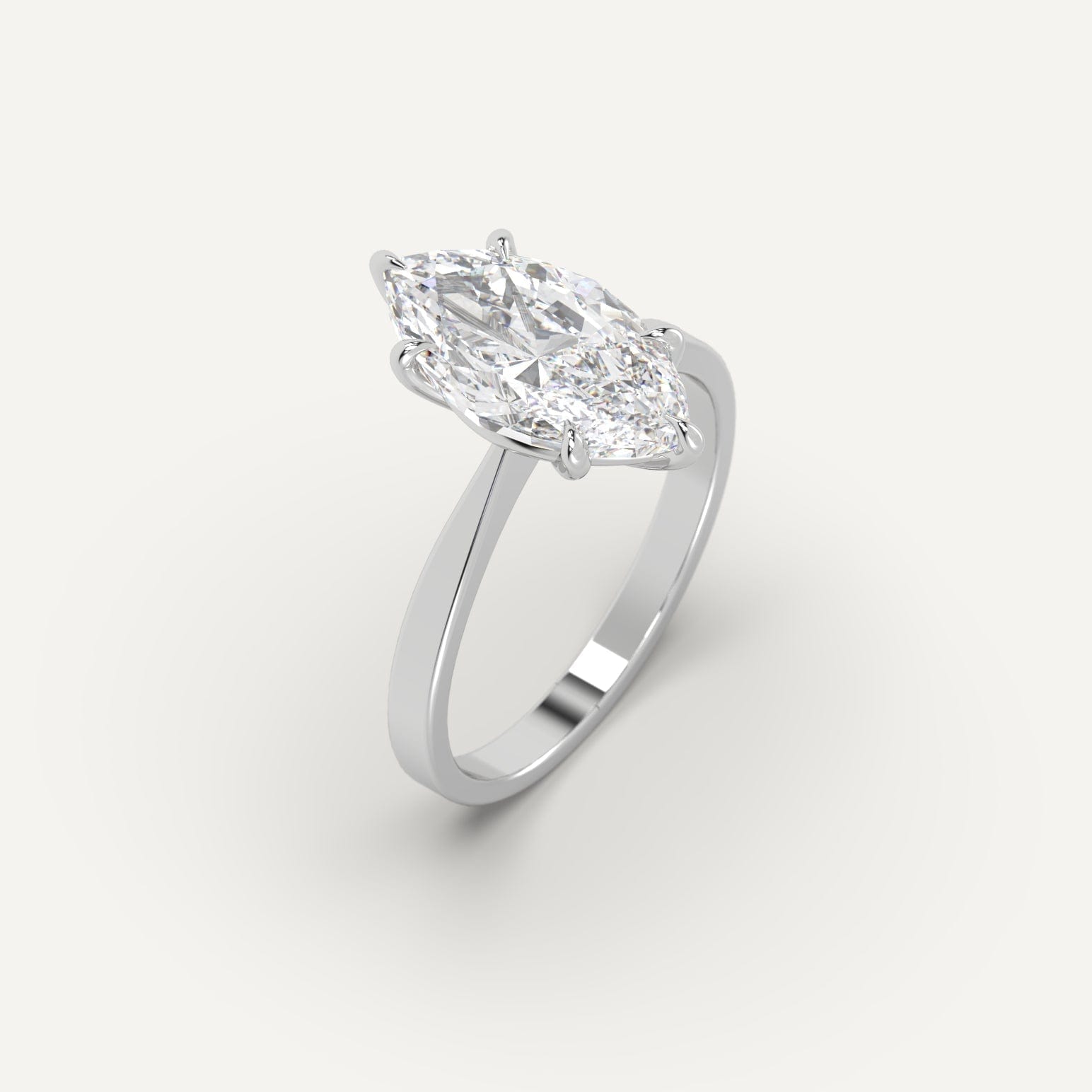 Cathedral Marquise Cut Diamond Ring Setting