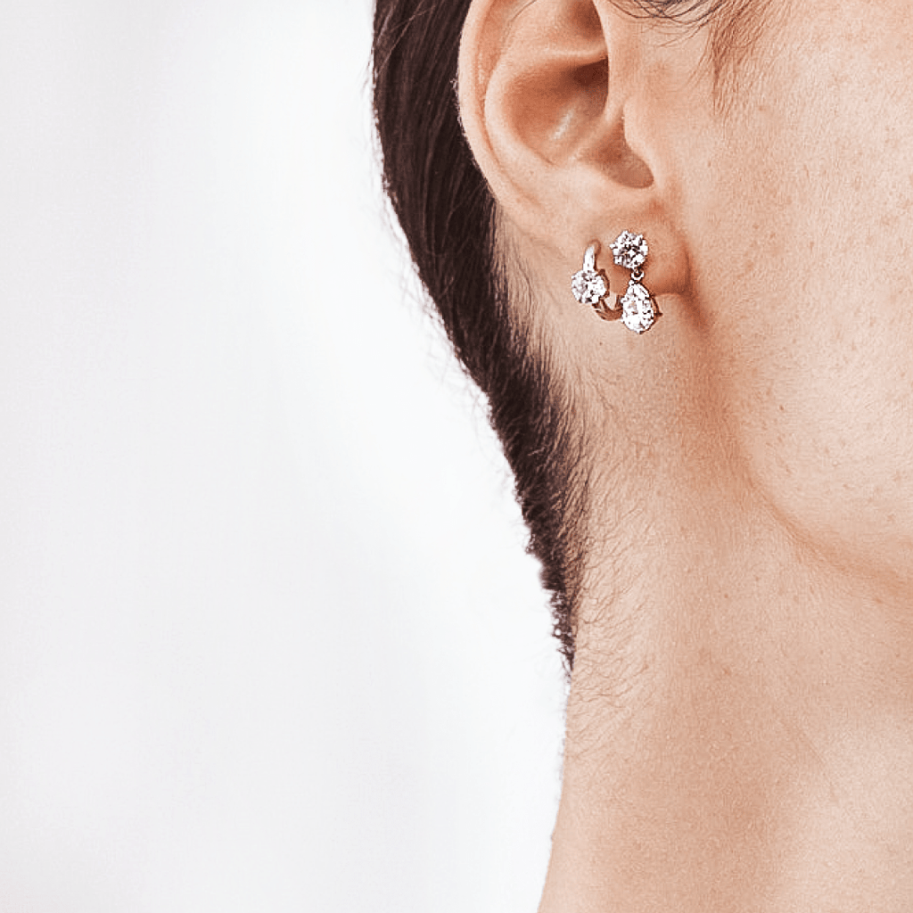 Earrings Dangling Earrings With Teardrop Pears
