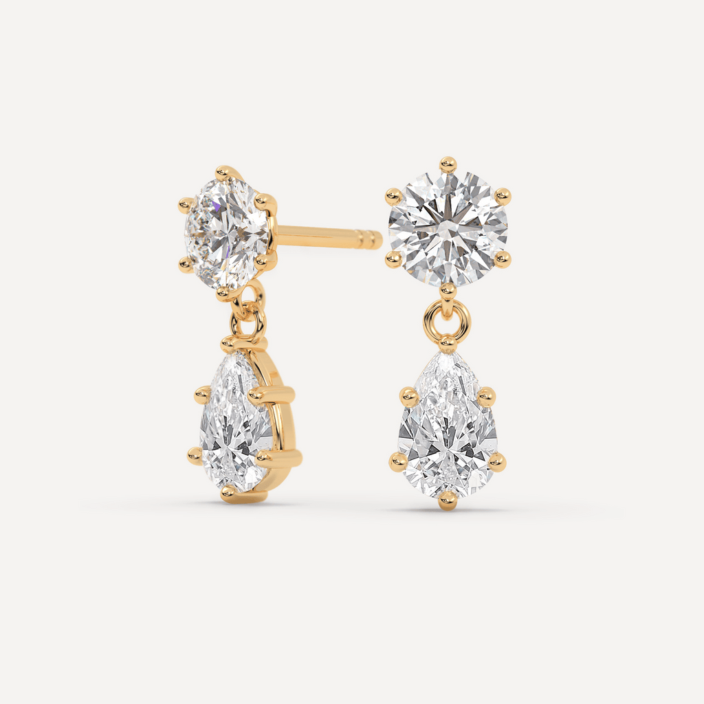 Earrings Dangling Earrings With Teardrop Pears