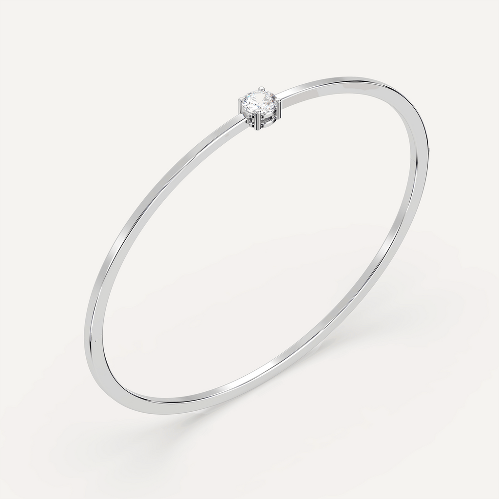 Bracelet Diamond Solitaire Bangle Bracelet