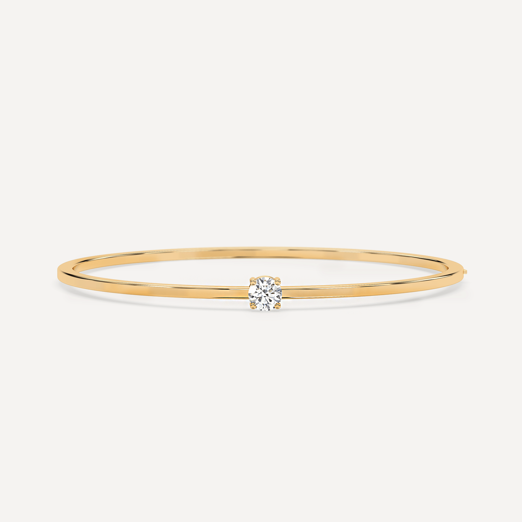 Solitaire Diamond Bracelet – Baby Gold