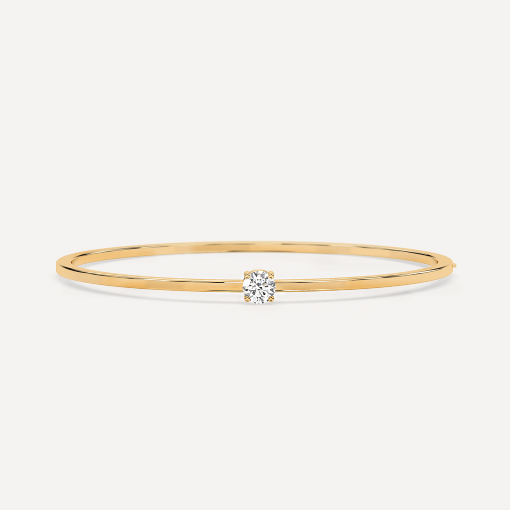 Bracelet Diamond Solitaire Bangle Bracelet
