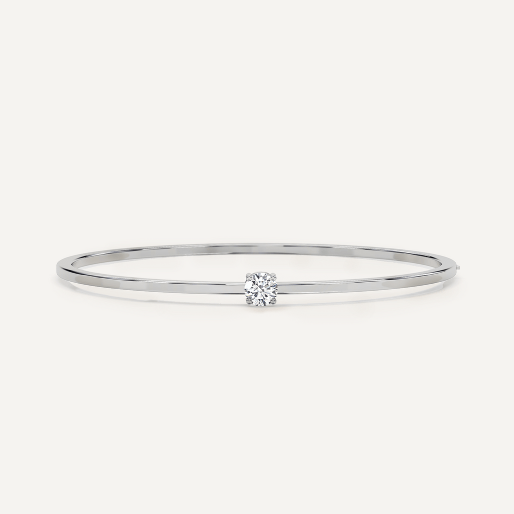 Bracelet Diamond Solitaire Bangle Bracelet