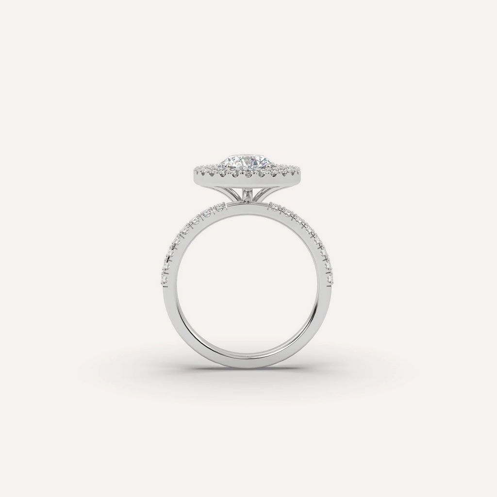 Engagement Double Halo CE Diamond Engagement Ring