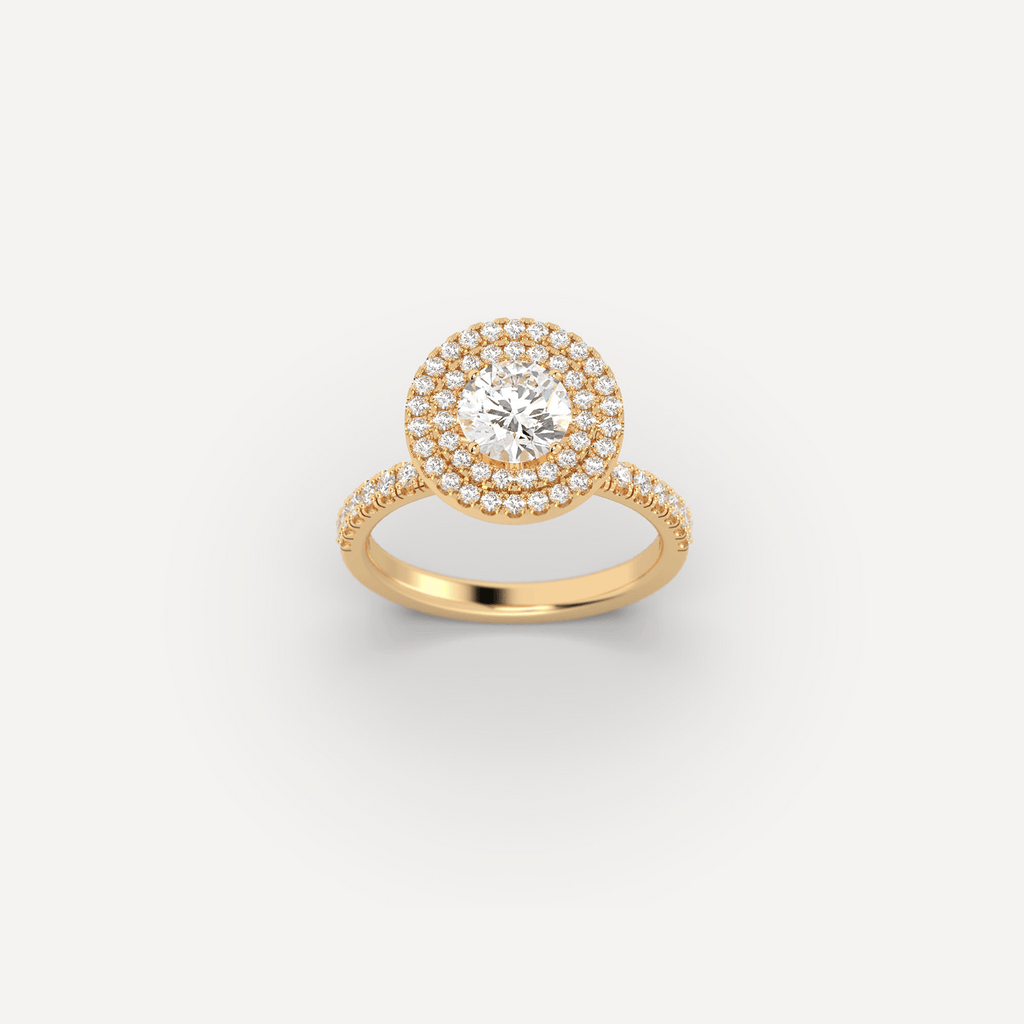 Engagement Double Halo Diamond Engagement Ring