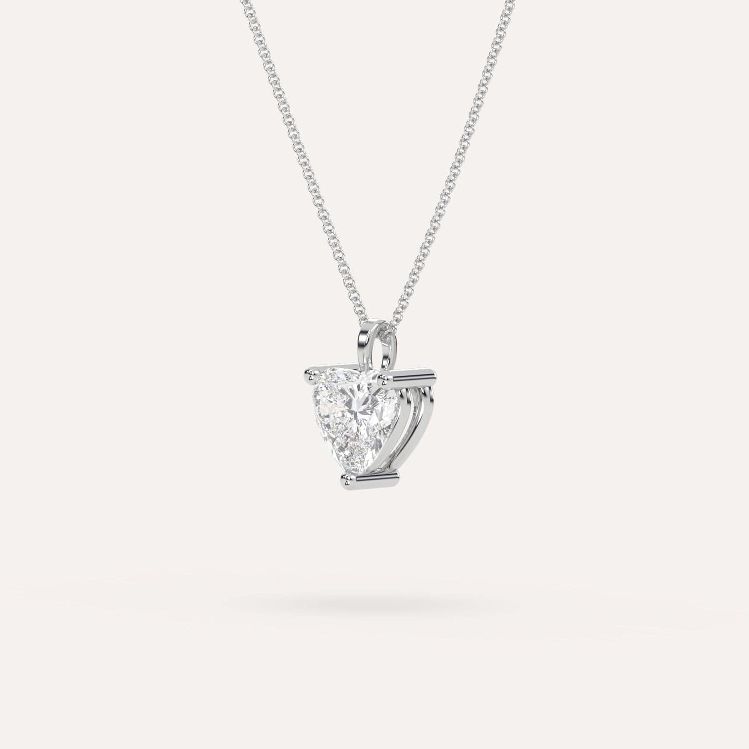 Heart Pendant Diamond Necklace Setting