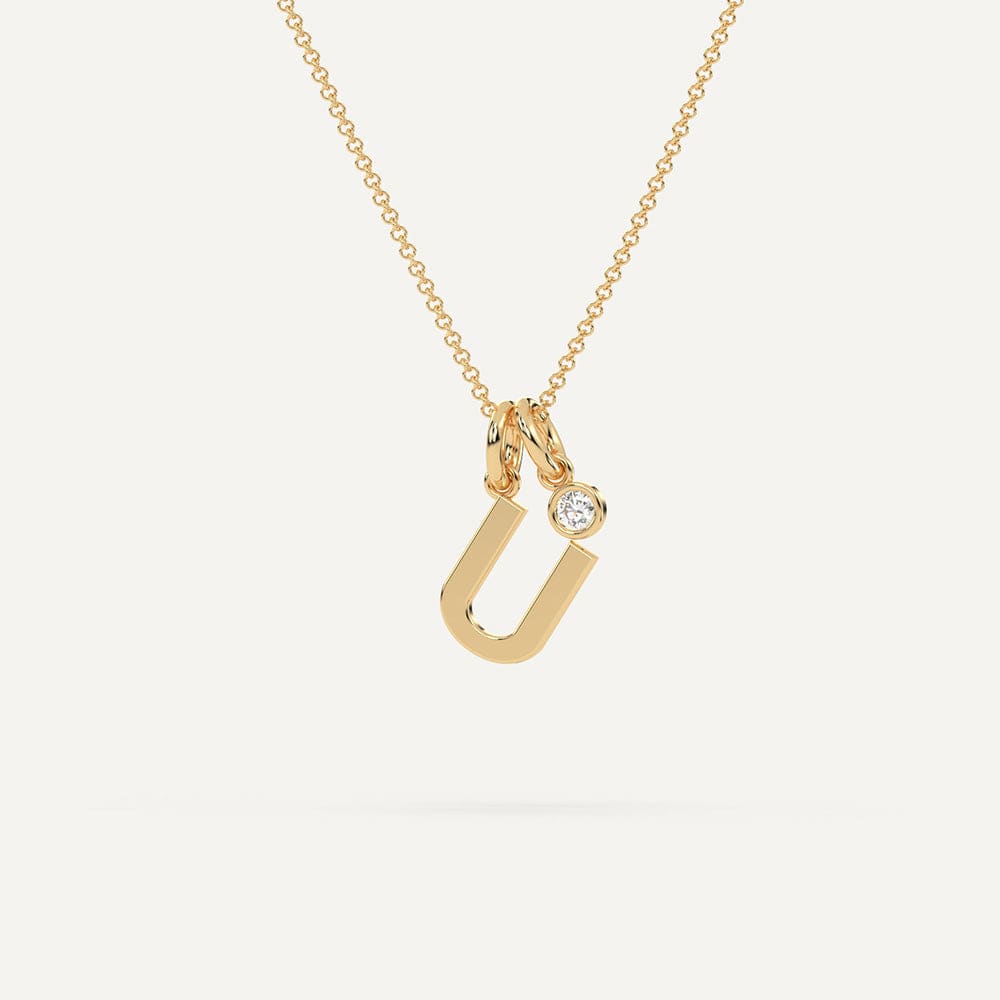 U initial necklace hotsell